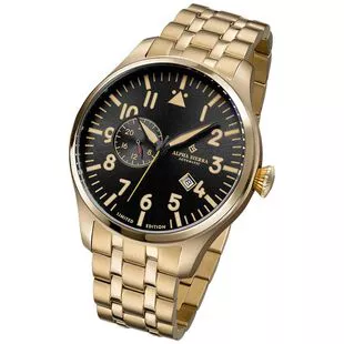 Alpha Sierra AMS Automatic Watch Gold Black Steel Sportpursuit