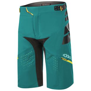 Alpinestars Mens Drop Pro Shorts (Emerald/Celery) | Sportpursuit.com
