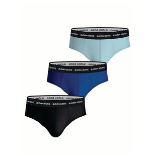 Björn Borg Cotton Stretch Floral Boxer Briefs, Pack of 3, Blue/Multi, S
