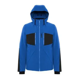 Colmar Mens Hokkaido Colorblock Ski Jacket Peacock Black Blue Spor