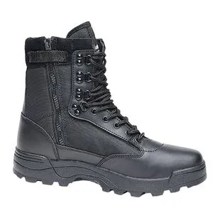 BranditWear Zipper Tactical Hiking Boots Black Sportpursuit
