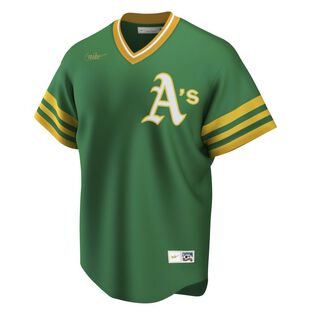 Green Nike MLB Oakland Athletics Cooperstown Jersey