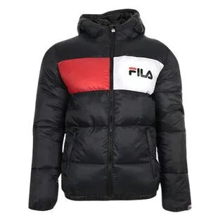 Fila Mens Floyd Padded Jacket Black Sportpursuit