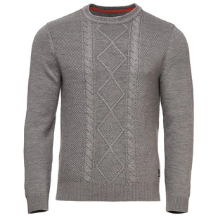 Reed Jacquard Crew Sweater - Jaxen Grey - Men's Clothing in Minneapolis