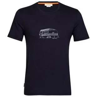 Icebreaker Mens ZoneKnit Short Sleeve T-Shirt (Lava/Grape/CB)