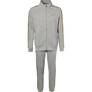 Grey kappa tracksuit best sale