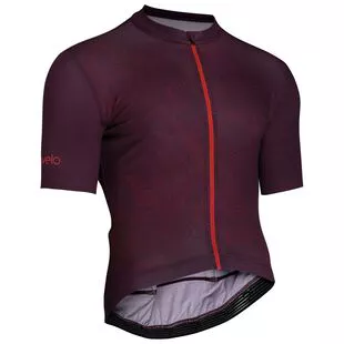 Burgundy top cycling jersey