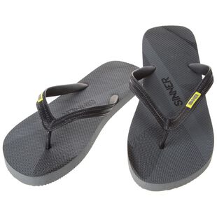 Mens Ruteng Flip Flops (BlackGrey Sinner Ruteng Men's Flip Flops