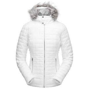 Spyder Womens Edyn Hoody Insulated Jacket White Sportpursuit