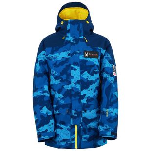 Spyder Mens Team Jacket (Blue Camo 