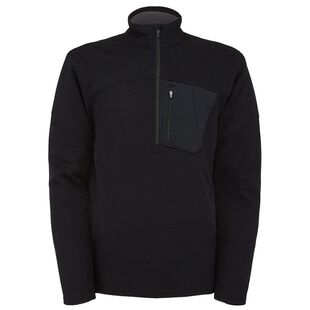Spyder Mens Bandit Polar Half Zip Pullover (Black) | Sportpursuit.com