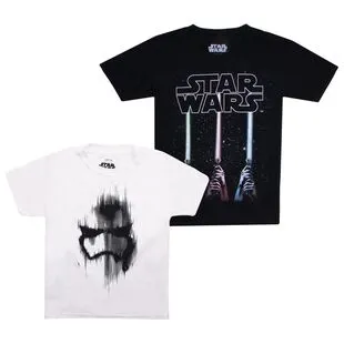 Star Wars Boys 2 Pack T Shirt Multi Sportpursuit