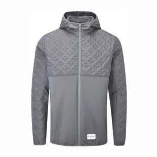 Stuburt Mens Evolution Tech Hooded Jacket Slate Grey Sportpursuit