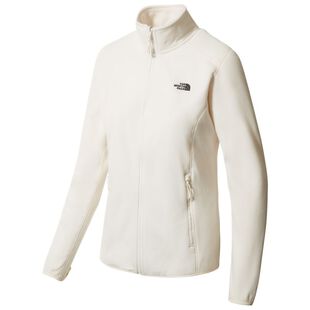 North face women's white fleece jacket hotsell
