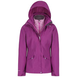 Regatta Womens Calyn II 3 in 1 Jacket Winberry Vivid Violet Sportp