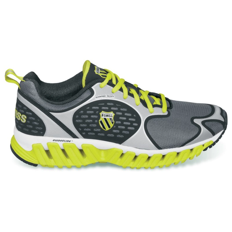 K Swiss Mens Blade Max Glide Shoes Castle Grey Optic Yellow