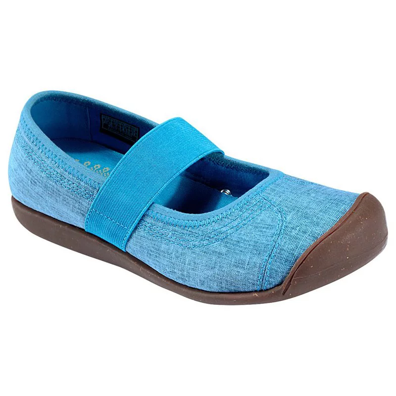 Womens Sienna Mary Jane Canvas Vivid Blue