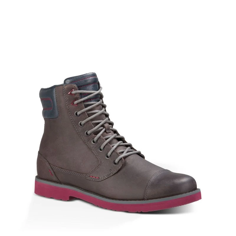 Teva Mens Durban Tall Leather Boots Grey Sportpursuit