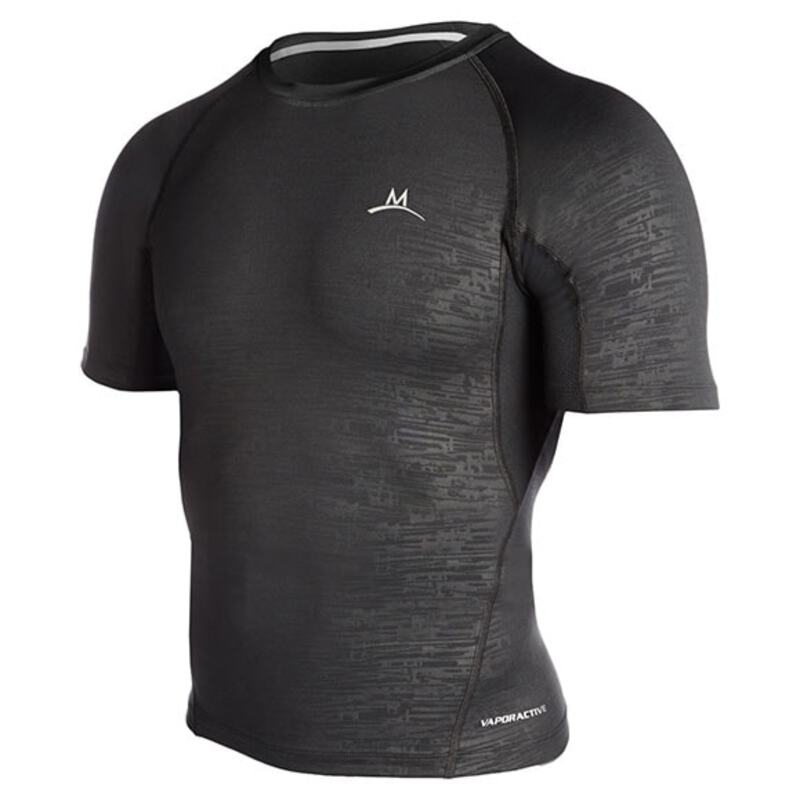 Mission Mens VaporActive Compression Short Sleeve Top (Black) | Sportp