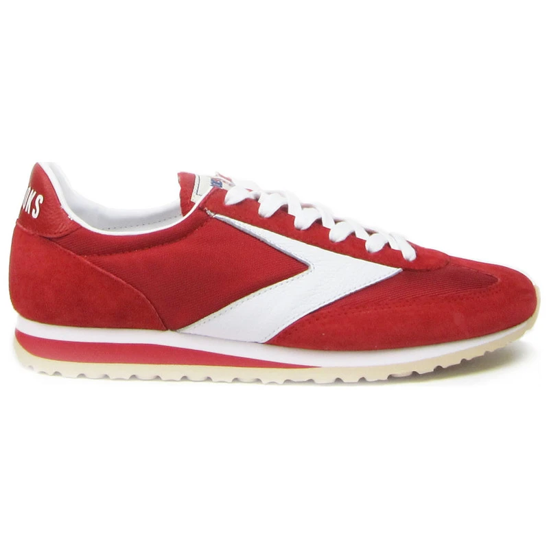 Brooks Mens Vanguard Shoes Red White Sportpursuit