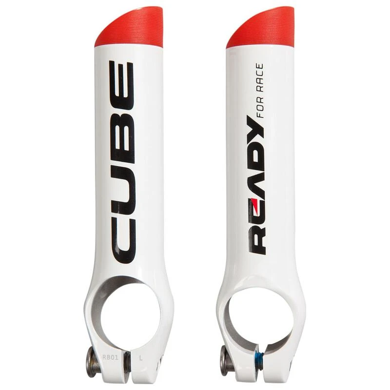 Cube Bar Ends (White) | Sportpursuit.com