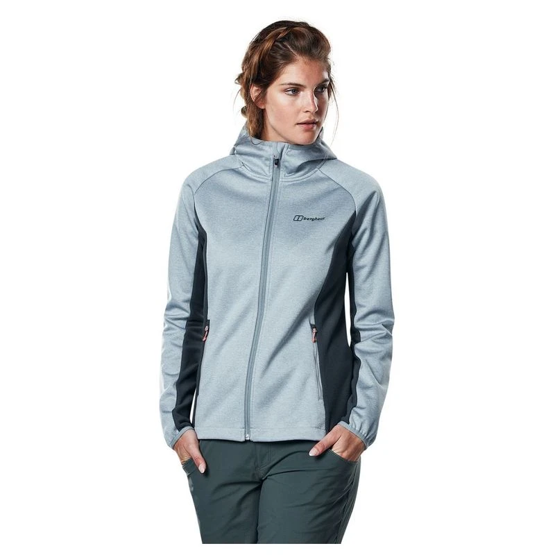Berghaus Womens Fortress Windproof Fleece Jacket Trade Winds Marl Car