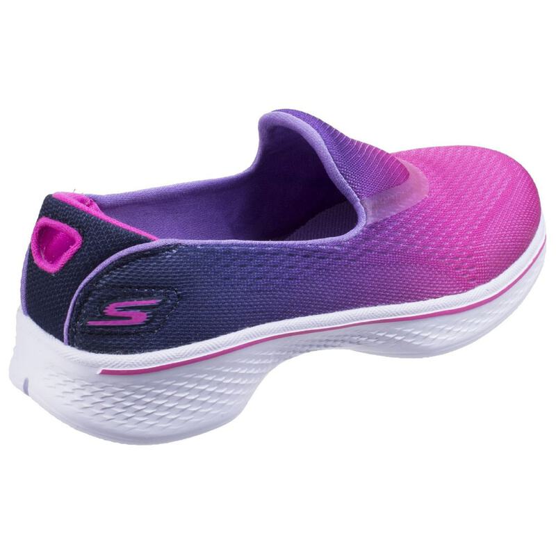 Skechers Girls Go Walk 4 Kindle Shoes (Hot Pink/Purple) | Sportpursuit