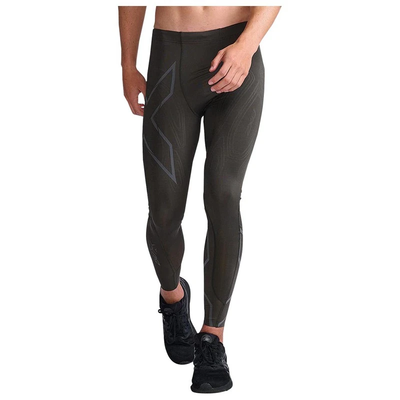 Buy 2XU MCS Run Comp Tights With Back Storage in Black/Gold