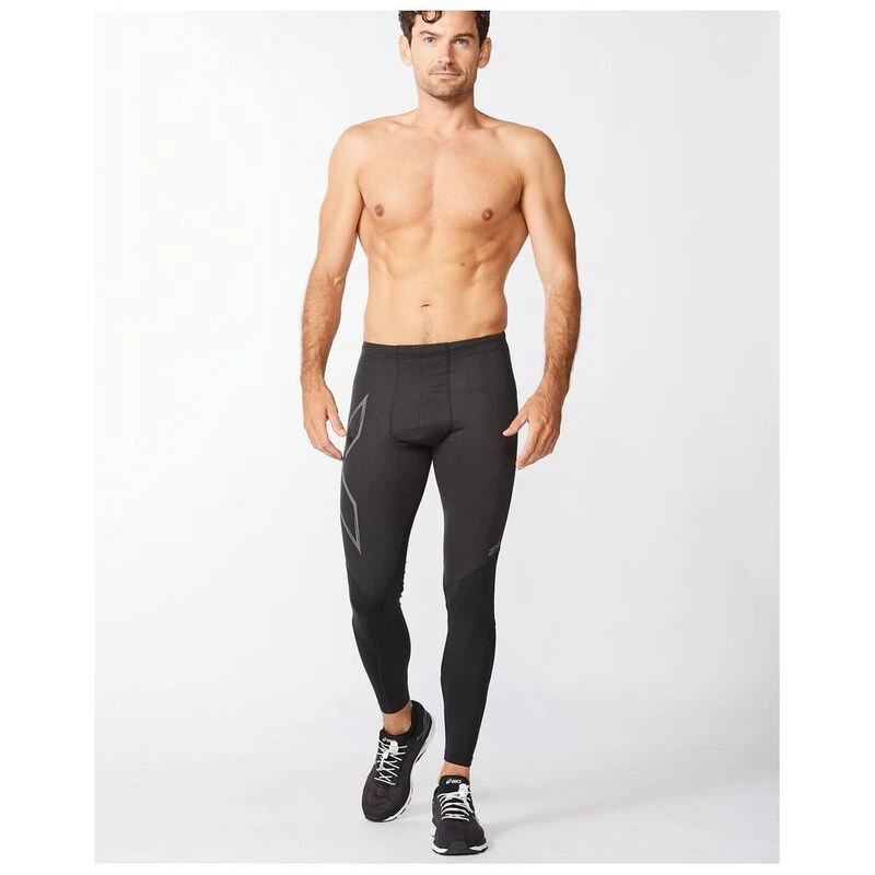 2XU Wind Defence Comp Tights Men's Black/Reflective - Running Free Canada