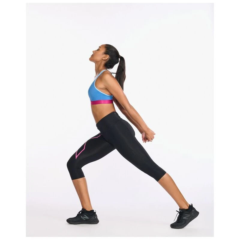 2XU Motion Tech Womens Long Running Tights - Black