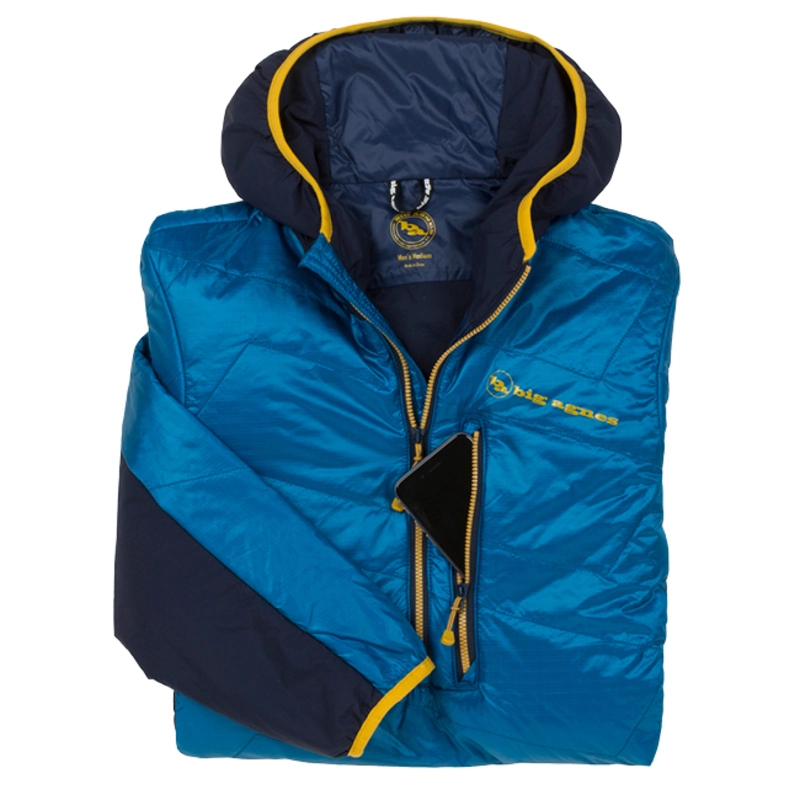 Big Agnes Mens Porcupine Pullover Primaloft Jacket Blue Navy Sport