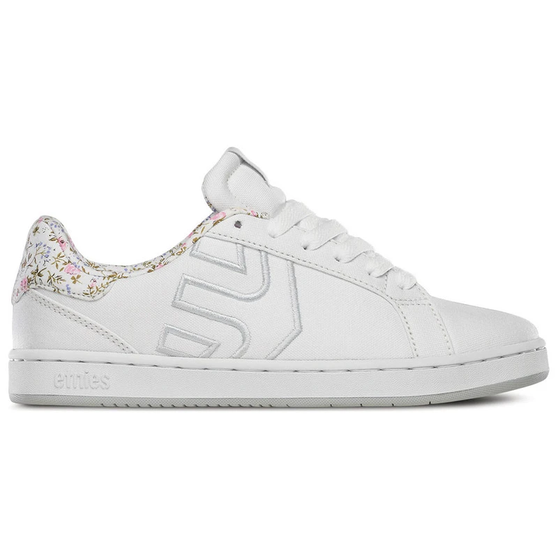 Etnies Womens Fader LS Shoes White White Light Grey
