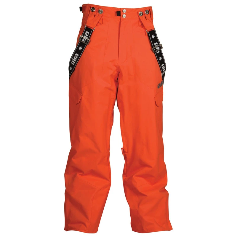 Eira Mens Scaffold Suspender Snow Pants (Electric Orange) Sportpursu