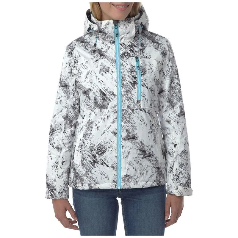 Tog24 Womens Bliss Milatex Ski Jacket White Camo Sportpursuit
