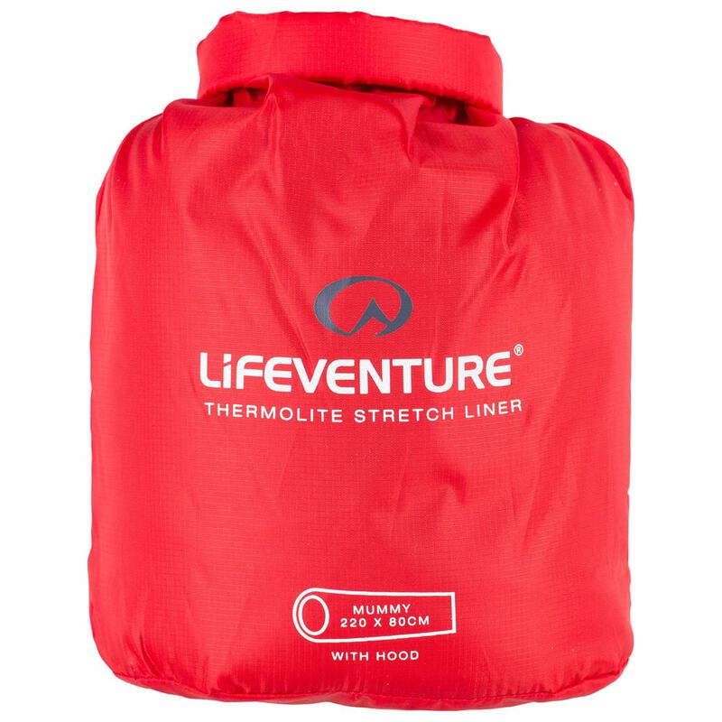 Lifeventure Thermolite Sleeping Bag Liner, Mummy (Grey) Sportpursuit
