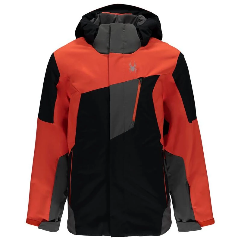 Spyder Mens Quest Enforcer Jacket Black Burst Polar Sportpursuit.c