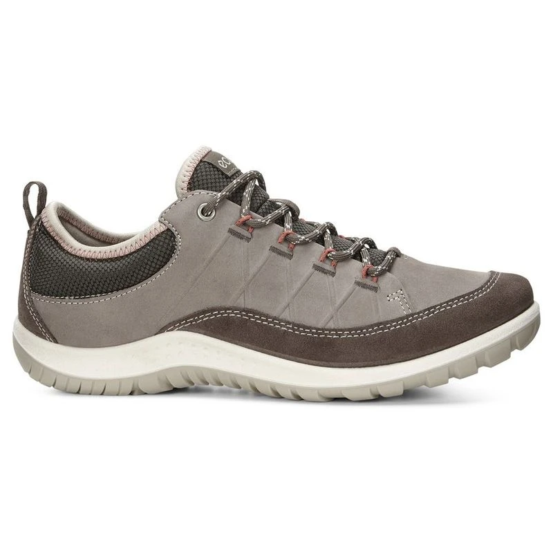 Ecco Womens Aspina Shoes Dark Clay Warm Grey Sportpursuit