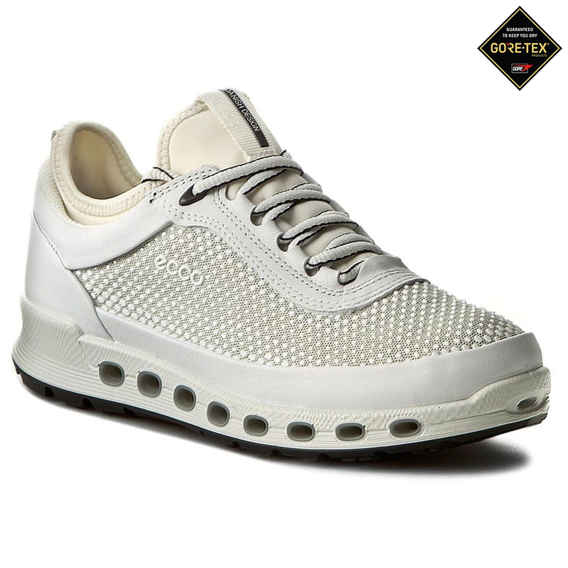 Ecco Womens Cool 2.0 GTX Shoes (White) Sportpursuit.com