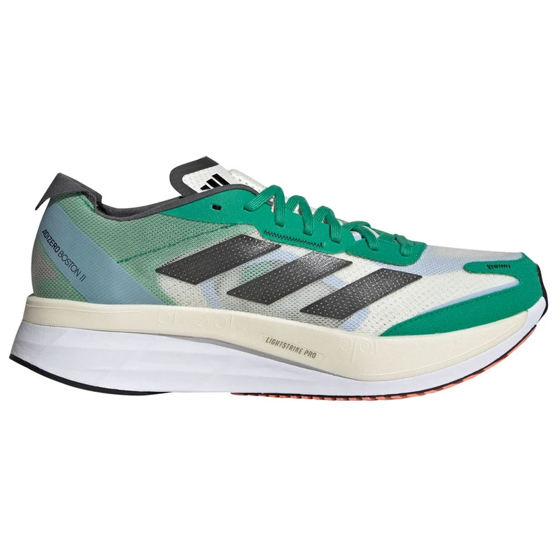 Adidas Mens Adizero Boston 11 Running Shoes (White) | Sportpursuit.com