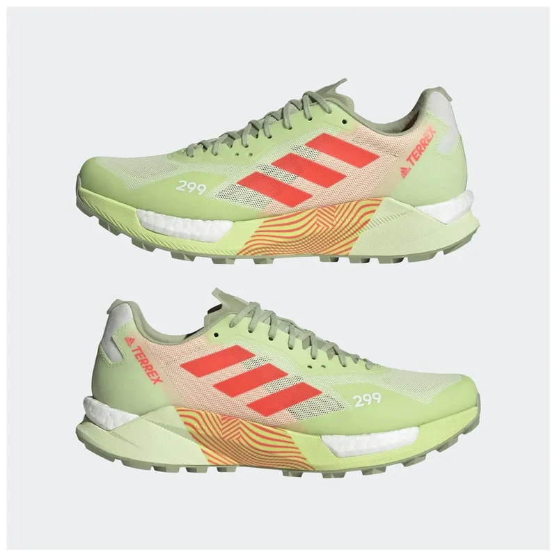 Adidas Mens Terrex Agravic Ultra Trail Running Shoes (Green) | Sportpu