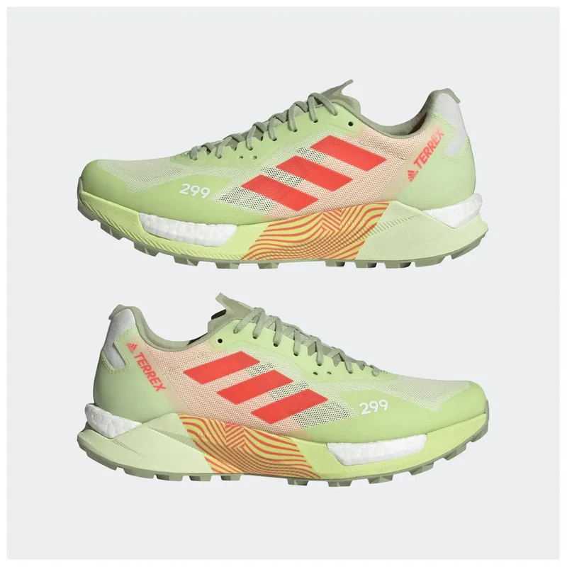 Adidas green store trail running shoes