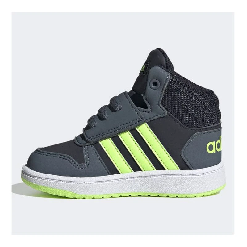 Adidas Kids Hoops Mid 2.0 Footwear Black Green Sportpursuit