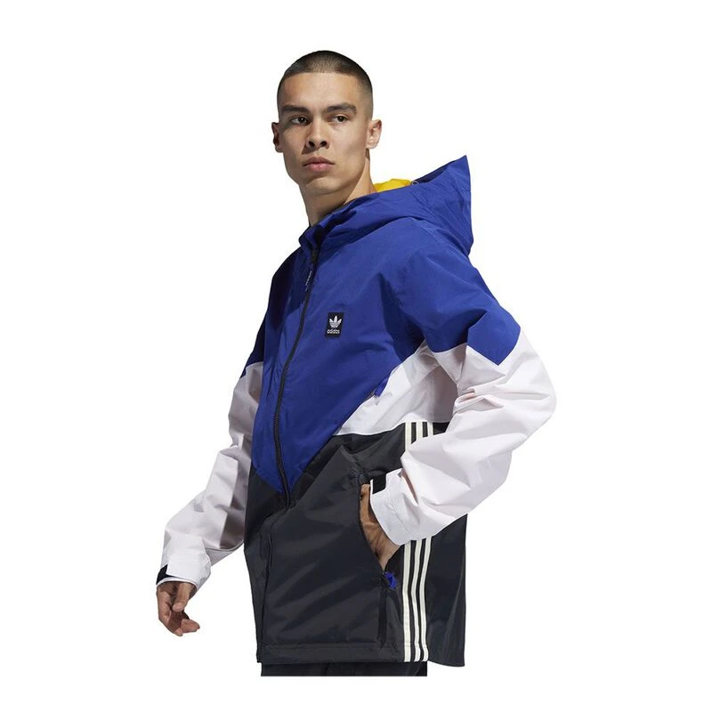Adidas Mens Originals Premier Riding Jacket Blue Carbon Cloud White