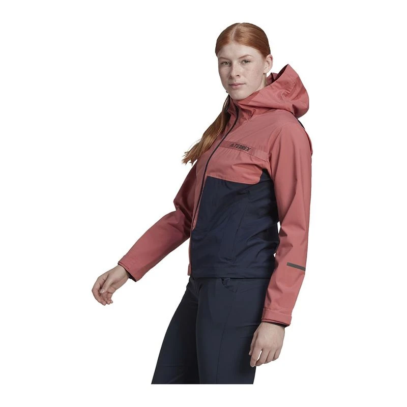 Adidas Womens Terrex Multi Rain.Dry 2.5L Jacket Red Sportpursuit.c