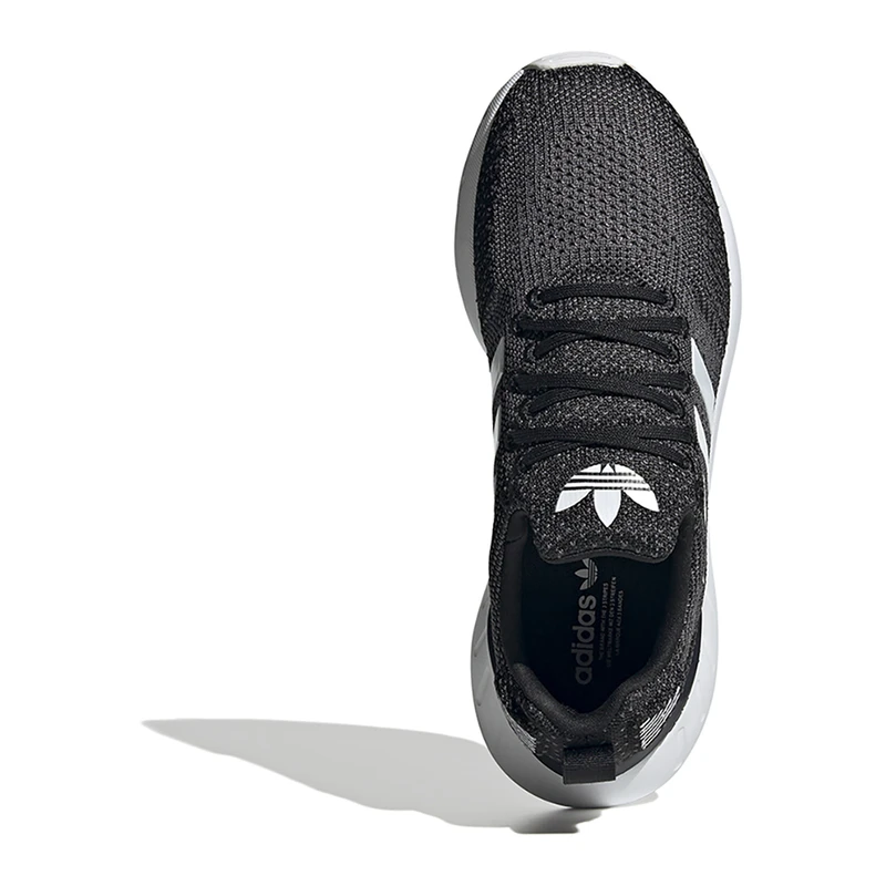 Womens black and white adidas swift run 2025