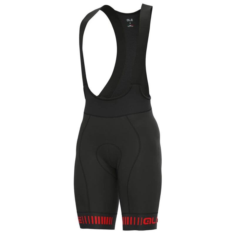Ale Mens Strada PR R Bib Shorts Black Red Sportpursuit