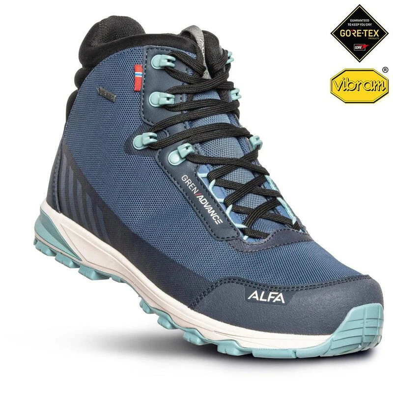 Alfa Mens Gren Advance GTX Hiking Boots (Blue)