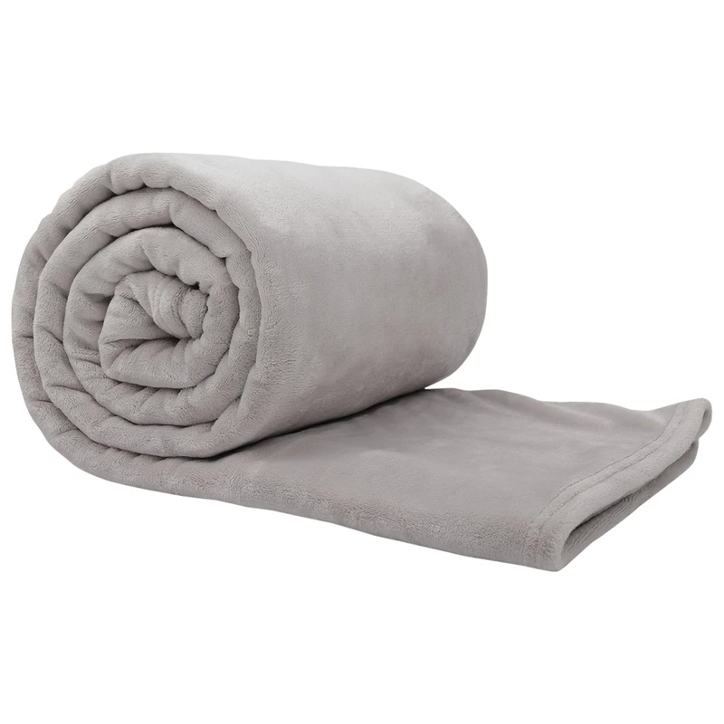 Alivio Luxury Throw (200 x 240cm Light Silver)
