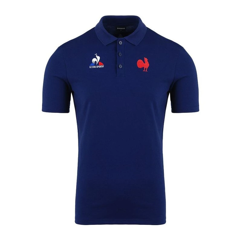 LeCoqSportif Mens FFR Fanwear Polo Blue Sportpursuit