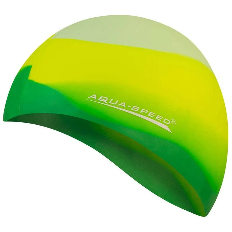 Aquaspeed Bunt Swim Cap (Green/Yellow)